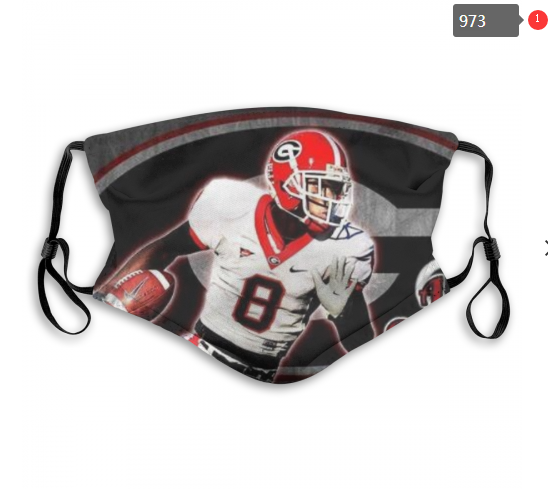 NCAA Georgia Bulldogs #13 Dust mask with filter->ncaa dust mask->Sports Accessory